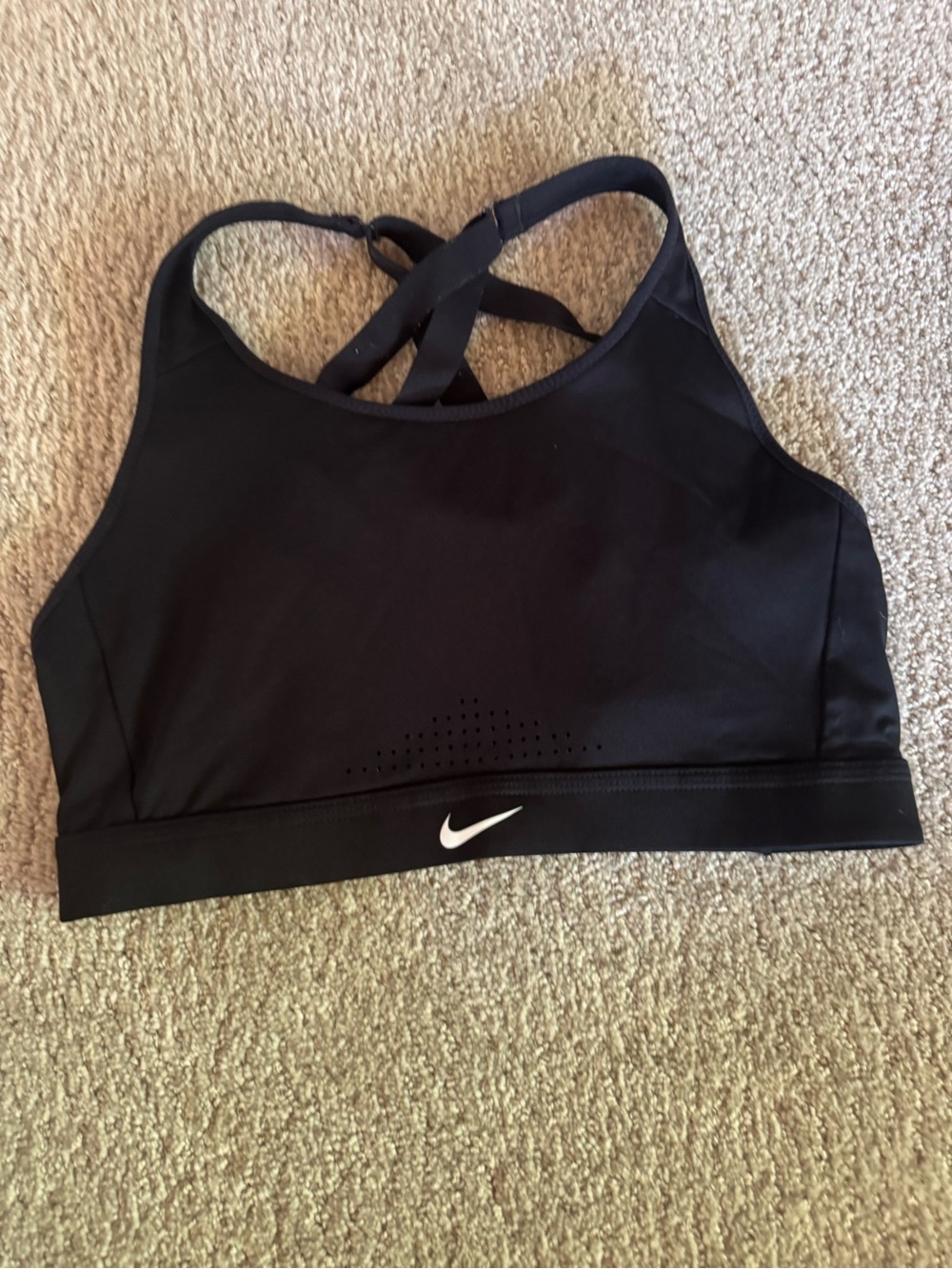 Nike Women's Black High-Neck Sports Bra